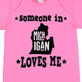 thumbnail image 4 of Inktastic Michigan Travel Gift Someone Loves Me Boys or Girls Baby Bodysuit, 4 of 5