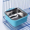 thumbnail image 3 of Cuenco para perros con jaula, cuenco de agua para comida colgante extraíble de acero inoxidable, cuencos para jaula para mascotas con soporte para pernos, 3 of 5
