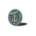 thumbnail image 4 of Relax Lake Time Novelty Decor, Metal Wall Sign - 12" Circle, 4 of 4