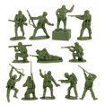 thumbnail image 4 of Figuras BMC Iwo Jima US Marines de plástico para hombre de la Segunda Guerra Mundial, 36 unidades, 4 of 7