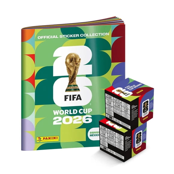 Álbum de Pasta Blanda Panini Copa Mundial de la FIFA 2026 + 2 Cajas de 100 sobres