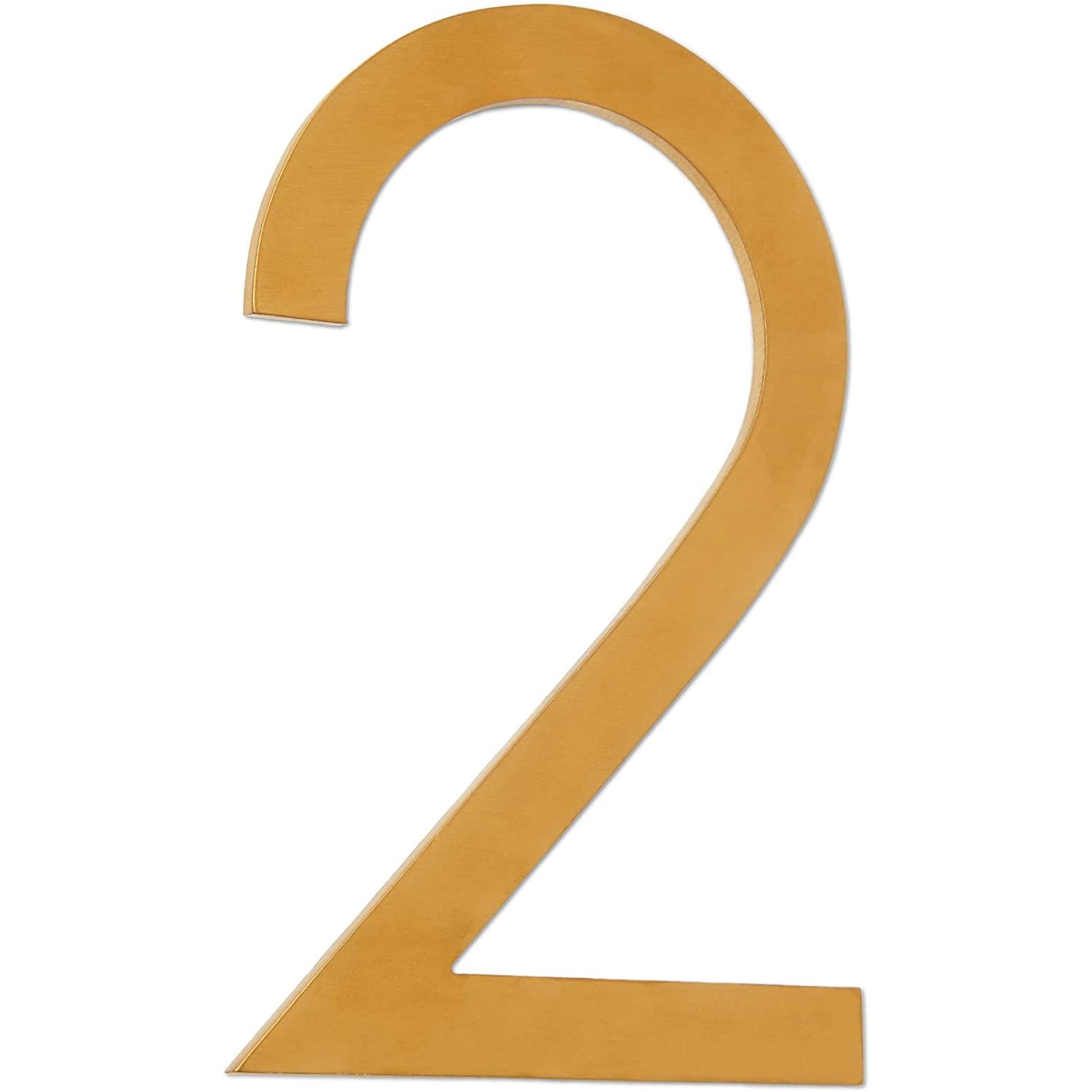Juvale Metal House Number 7 for Home Address Gold, 5 Inches 