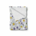 thumbnail image 2 of Floral Soft Flannel Fleece Blanket, Blossoming Chamomile Wild Flower Summer Background Spring Natural Pattern, Cozy Plush for Indoor and Outdoor Use, 50" x 70", White Yellow Purple, by Ambesonne, 2 of 6