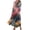 Multicolour, variant on Pisexur Women's Fall Maxi Dress Boho Flowy Long Sleeve Square Neck Floral Midi Dress Smocked Spring Fall Wedding Guest Dresses