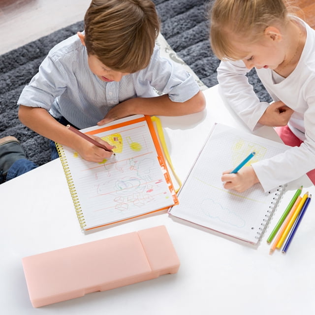 Pencil Box, School Supply Box Supply Boxes for Kids Marker Storage Organizer Pencil Case Clearance Marker Box Storage Clear