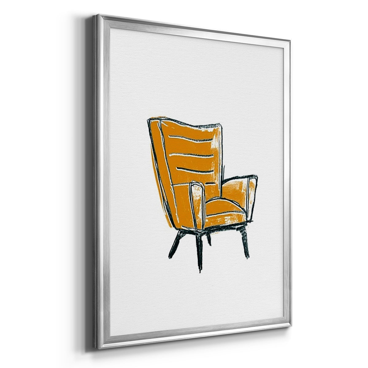 Take a Seat III Premium Framed Print, in Gold, Black, or Silver - Ready to Hang