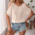 thumbnail image 3 of Lixiuxyad Stylish Women's T Shirts For Everyday Wear Casual Outings And Layering Soft Fabric Versatile Fit Wardrobe Staple Summer Tee Shirts,Beige L, 3 of 6