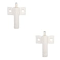 thumbnail image 4 of Riwesomey Amortiguador de puerta de plástico Cocina Baño Gabinete Tope de puerta Tope Cierre lento Amortiguador amortiguador blanco 2piezas Riwesomey CBP120174, 4 of 5