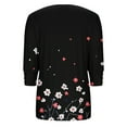 thumbnail image 7 of Fewfanhot 3/4 Sleeve Tops for Women Fashion Tops T-Shirts Cute Crewneck Basic Business Tees Blouses, 7 of 7