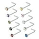 thumbnail image 2 of 10pcs Chic Ronda 1.5mm-3mm CZ Anillo de acero inoxidable de cristal en Sunnimix aros de cabeza, 2 of 6