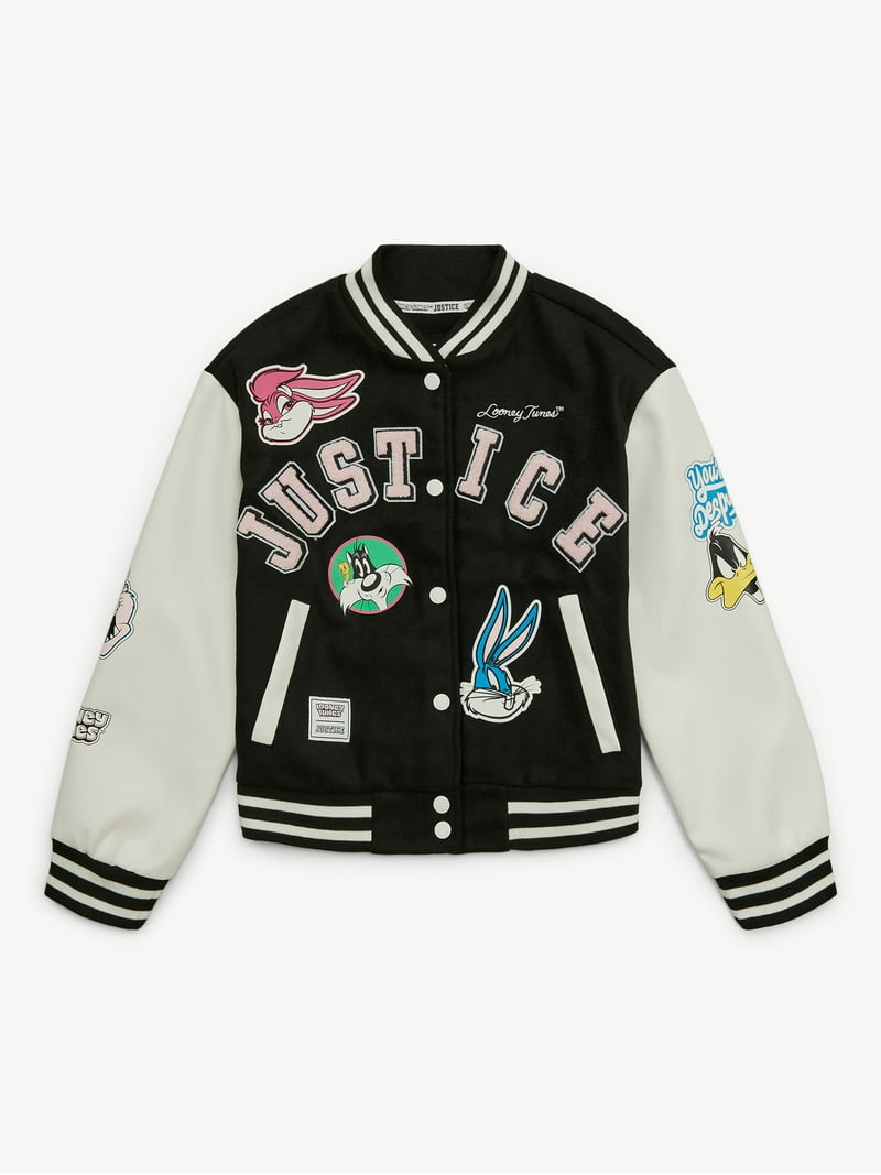【U LAN】(UNISEX) Beetle Stitch Bomber Jumper Justice x Looney Tunes Bomber, Sizes XS - XLP - Walmart.com