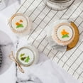 thumbnail image 4 of Small Yogurt Jars,Encheng 4 oz Clear Glass Jars With Lids,Glass Yogurt Container With Caps(PE),Replacement Glass Pudding Jars,Clear Glass Containers For Milk,Ramekin,Jams,Jelly,Mousse 40 Pack …, 4 of 4
