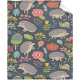 thumbnail image 4 of Hedgehog Fleece Flannel Lightweight Blankets Plush Microfiber Bedding Throw Blanket for Couch and Bed 50"x40" for Kids, 4 of 6