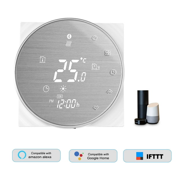 BTH-6000L-GALW WiFi Termostato inteligente para calentamiento de agua Controlador de temperatura digital Gran pantalla LCD Botón táctil