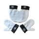 thumbnail image 1 of Guantes de invierno cálidos para hombre y mujer, para senderismo en climas fríos. Blanco, 1 of 9