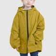thumbnail image 3 of Eltusu Toddler Boys Waterproof Jackets, Windproof Hooded Warm Athletic Winter Outerwear Yellow Size 2-3T, 3 of 5