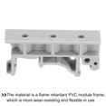 thumbnail image 3 of Unique Bargains PCB DIN Rail Mounting Bracket Carrier Clips, for 35mm DIN Rail Gray, 2 Sets, 3 of 4