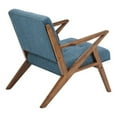 thumbnail image 4 of Rocket - Mid Century Modern Accent Lounge Arm Chair Comfy Lounge Chair Indoor Arm Chair for Bedroom Living Room- Sturdy Solid Wood Frame Z Rocket Style - Tufted Upholstery-Navy, 4 of 6