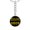 Luxury Keychain (18K Yellow Gold Finish), variant on Greater Swiss Mountain Dog Mama Circle Keychain Stainless Steel Silver Tone or Gold Tone
