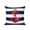 Navy blue red, variant on Outdoor Pillows Waterproof, Nautical Anchor Bedding Throw Pillows with Insert for Couch Sofa Bed, Turquoise Grey White Horizontal Stripe 16x16 Inch Pillowcases Decorative Patio Pillow Set of 1