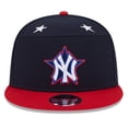 thumbnail image 2 of Men's New Era Navy/Red  New York Yankees 2025 MLB All-Star Game Workout Side Patch 9FIFTY Snapback Hat, 2 of 5