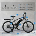 thumbnail image 2 of VARUN Electric Bike, 24" EBike, 500W Peak Motor, 7-Speed Gears, 56 km Range, up to 32 km/h, 36V 280.8Wh Removable Battery & Fenders, Electric Mountain Bike for All Terrains, 2 of 7