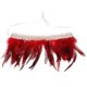 thumbnail image 3 of Collar For Women Plume Neckerchief Perfect For Halloween Party 30x16cm Red Costume Prop 1Pack, 3 of 5