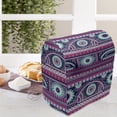 thumbnail image 3 of Ikat Stand Mixer Cover, Ethnic Tribal Ornamental Art Flowers and Zigzag Designs Print, Kitchen Appliance Organizer Bag Cover with Pockets, 5 Quarts, Marigold Turquoise and Indigo, by Ambesonne, 3 of 4