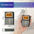 thumbnail image 4 of Portable Radio AM FM, Rechargeable Digital Pocket Radio,Transistor Radio with Large LCD Screen, MP3, Stereo Earphone, 3.5mm Headphone Jack, TF Card Socket, Walkmans Radio for Jogging/Gym/Camping, 4 of 5