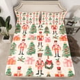 thumbnail image 2 of Homewish Cartoon Christmas Nutcracker Queen Sheet Sets,Chic Xmas Tree Flat Sheet,Chic Xmas Tree Queen Fitted Sheet For Girls,,Microfiber Bedroom Decor,4 Pieces, 2 of 7
