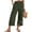 Army Green, variant on Women's Solid Color Hem Split Pants with Pockets Comfortable and Breathable Lightweight and Multifunctional Suitable for Beach Vacations Dates Parties Travel Fashion(Black,XL)
