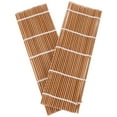 thumbnail image 4 of 2pcs Home Use Japanese Sushi Bamboo Rolling Mats 24cm Carbonized Natural Bamboo Sushi Mat For Authentic Sushi Making, 4 of 8