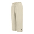 thumbnail image 5 of Casual Pants for Women Women's Fashionable And Casual Summer Elastic High Waisted Solid Color Cotton And Linen Loose Trousers, 5 of 6