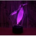 thumbnail image 5 of 3D Night Light,Penguin 3D Night Light Colorful Touch Atmosphere Gift 3D Small Table Lamp, 5 of 5