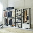 thumbnail image 3 of Fiona 32" Wood and Metal Walk-in Closet with One Shelf 00043, 3 of 8