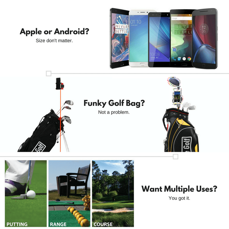 Amazon.com : SelfieGOLF Record Golf Swing - Cell Phone