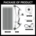 thumbnail image 3 of Mini Archery Bow Set Right Hand Mini Compound Bow Mini Hunting Bow Metal Material Catapult RH/LH for Hunting Shooting Practice Archery Entertainment Fun, 3 of 14