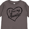 thumbnail image 4 of Inktastic I Love My Auntie in Black Chalk Heart Boys or Girls Long Sleeve Toddler T-Shirt, 4 of 5