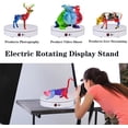 thumbnail image 2 of JAYEGT Motorized Rotating Display Stand，180Lbs Load，360 Degree Electric Rotating Turntable for Photography Products Display，Live Show,Remote Control +5 Colors Backgrounds(White / 8.66inch, 2 of 7