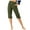 01Army Green, variant on Linen Pants Women Summer Casual Petite Dress Slacks Pull On Capri Pants Plus Size Womens Stretch Capris with Pcokets