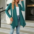 thumbnail image 4 of Sakmal Cardigan Sweaters Women Warm Tunic Soft Open Front Cardigan Green Long Outwear Coat, 4 of 8