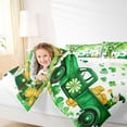 thumbnail image 4 of Feelyou Farmhouse Gnome Full Size Comforter Sets, Shamrock Truck Day Bedding Sets, 3pcs, 4 of 8