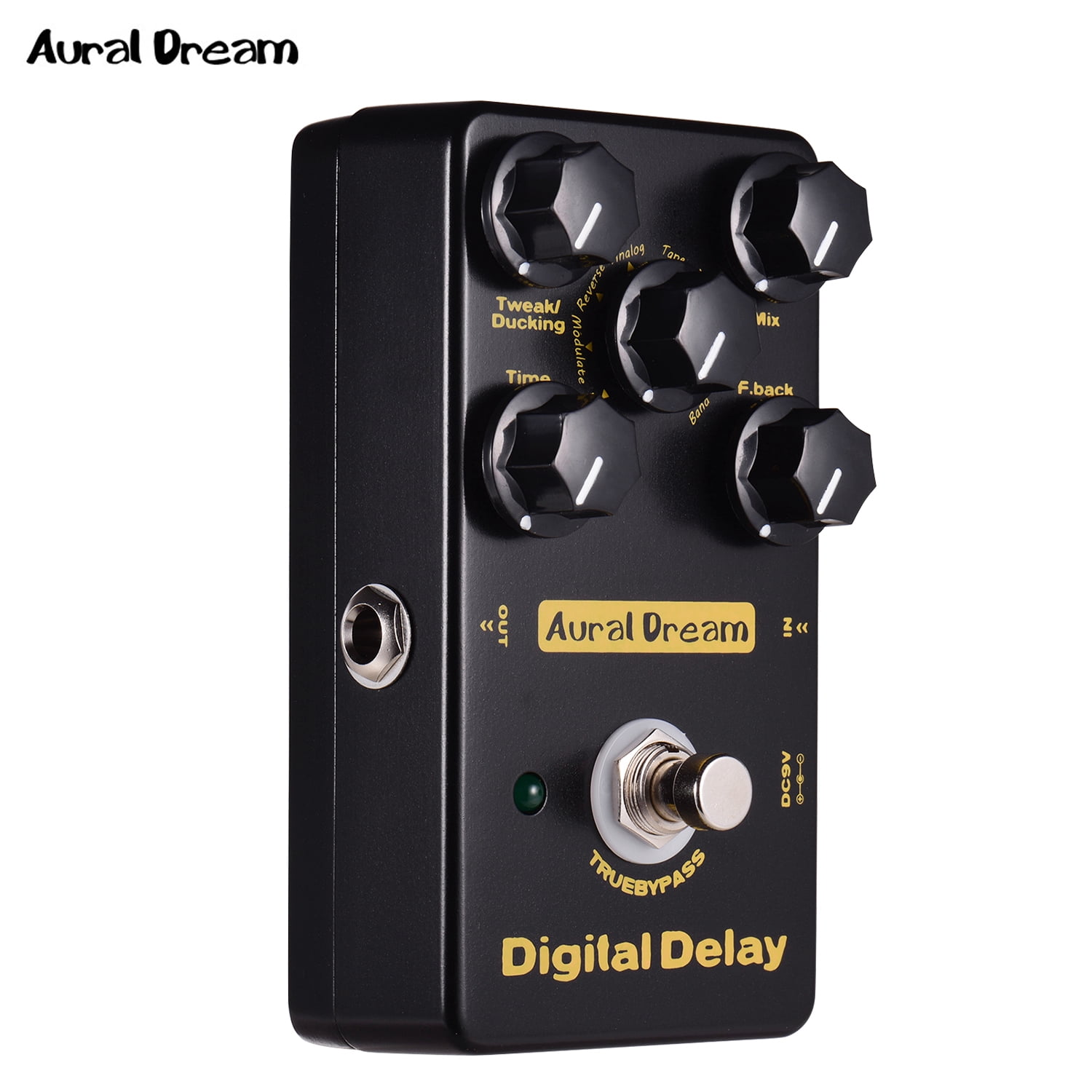 Aural Dream Digital Delay Guitar Effect Pedal 8 Effect Modes Aluminum