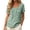 Light Green, variant on CAIVO Women Blouses Dressy Casual Short Sleeve Crew Neck Embroidered Loose Fit Tops Solid Color Leisure Shirts