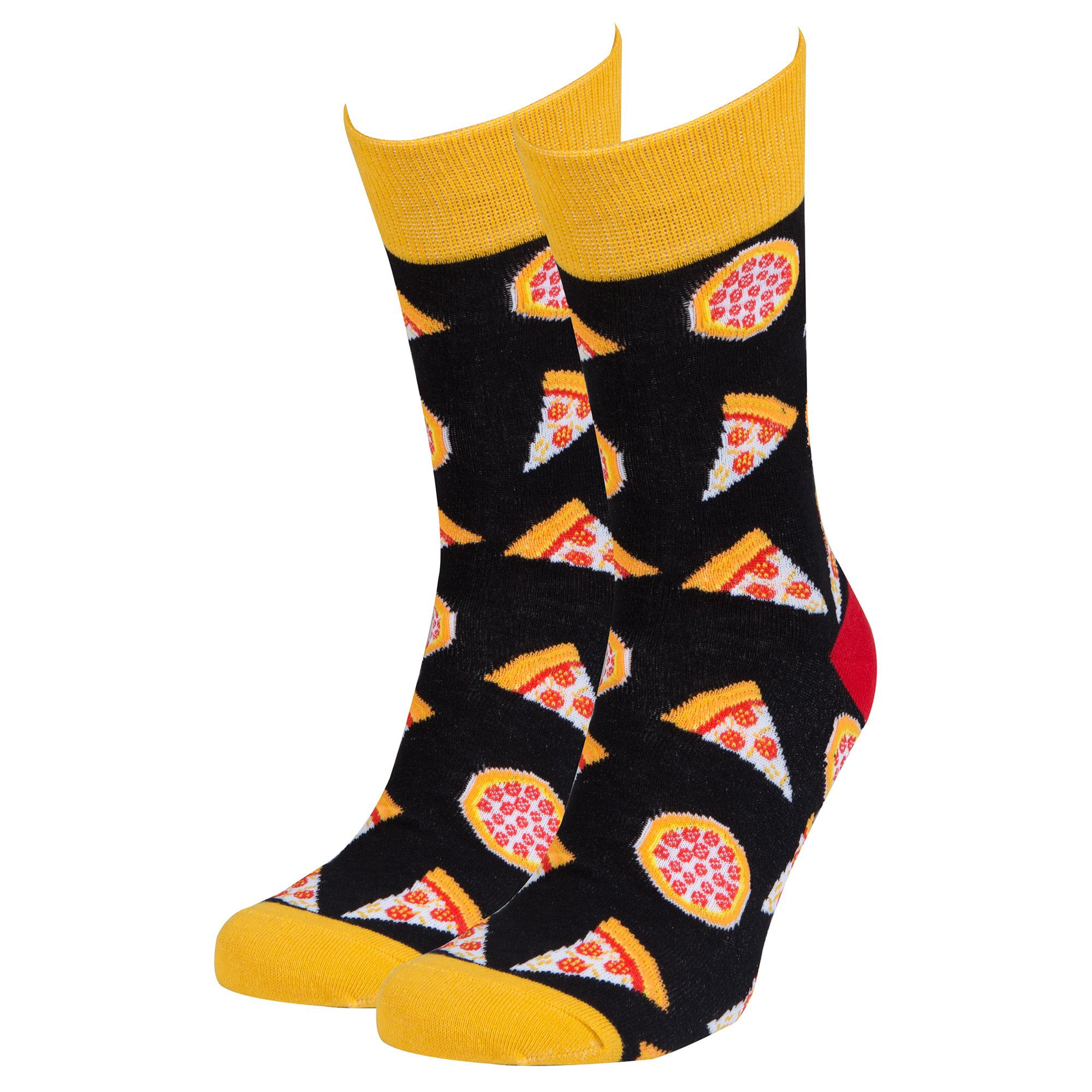 Pitbull Terrier Pizza Mens/Womens Sensitive Feet Wide Fit Crew Socks and Cotton Crew Athletic Sock 