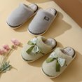 thumbnail image 5 of Zapatillas de algodón de felpa para el hogar de otoño e invierno, felpa con lazo de estilo nacional, fondo cómodo y suave, zapatillas cálidas de confinamiento para parejas, hombres y mujeres, 5 of 5