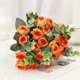 thumbnail image 5 of Ramo Artificial de Rosas Naranja, Flores Simuladas, Decoración del Hogar, 5 of 6