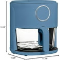 thumbnail image 3 of COOK WITH COLOR Air Fryer, 4Qt Glass Air Fryer, Stylish Kitchen Appliance, Navy, 3 of 9