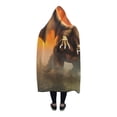 thumbnail image 3 of ASHLEIGH Terrible Dragon Custom Hooded Blankets Throw Wearable Anti-Pilling Polar Fleece Blanket Wrap 56x80 inch, 3 of 3