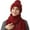Wine, variant on Cadancy Knit Hats for Women with Scarf 2 Piece Set Winter Comfort Warm Pompom Baenies Hat Cute Trendy Outdoor Cold Weather Snow Caps